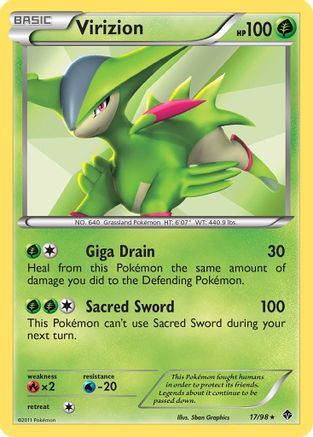 Virizion (17/98) [Black & White: Emerging Powers]-1