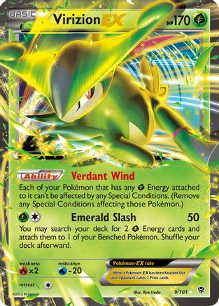 Virizion EX (9/101) [Black & White: Plasma Blast]-1