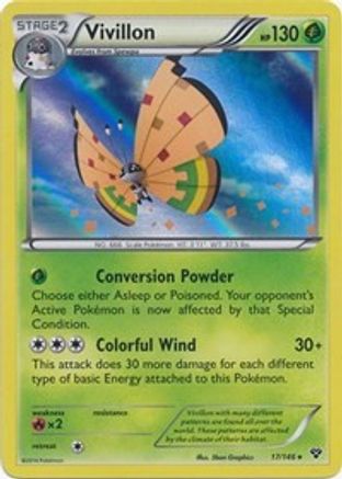 Vivillon (17/146) (High Plains Form/Orange Wings) [XY: Base Set]-1