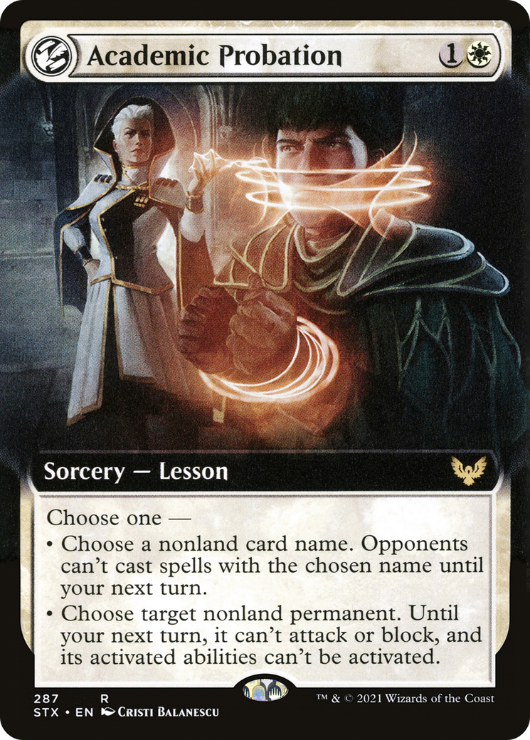 Academic Probation (Extended Art) [Strixhaven: School of Mages]-1