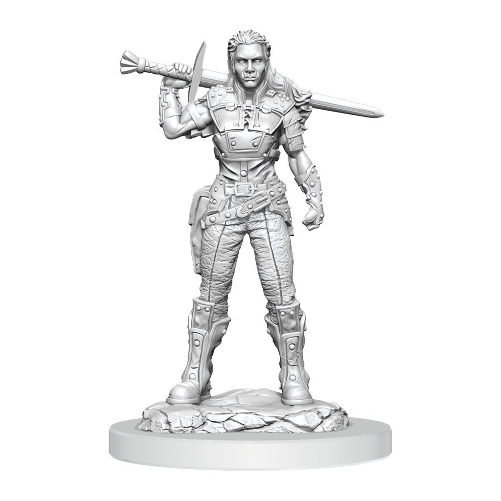 D&D Nolzurs Marvelous Miniatures Orc Fighter Female