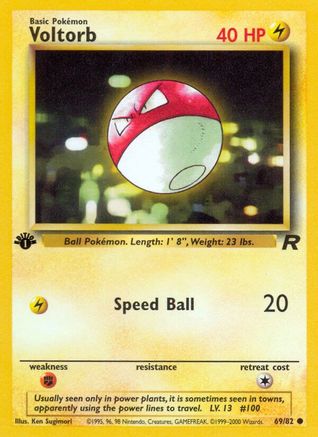 Voltorb (69/82) [Team Rocket 1st Edition]-1