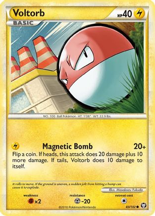 Voltorb (83/102) [HeartGold & SoulSilver: Triumphant]-1
