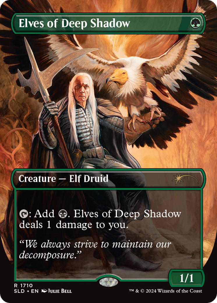 Elves of Deep Shadow (SLD-1710) - Secret Lair Drop (Borderless) Foil-1