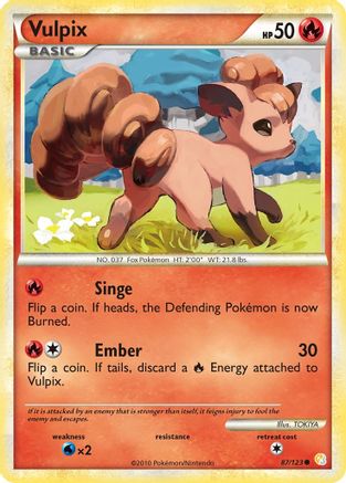 Vulpix (87/123) [HeartGold & SoulSilver: Base Set]-1