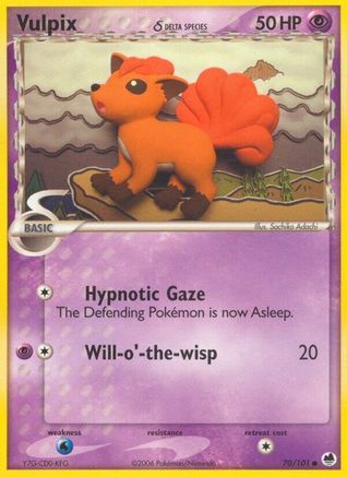Vulpix (70/101) (Delta Species) (Stamped) [EX: Dragon Frontiers]-1