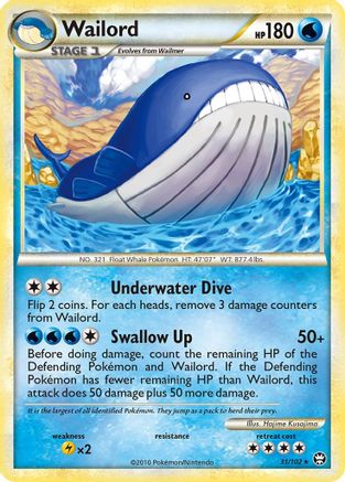 Wailord (31/102) [HeartGold & SoulSilver: Triumphant]-1