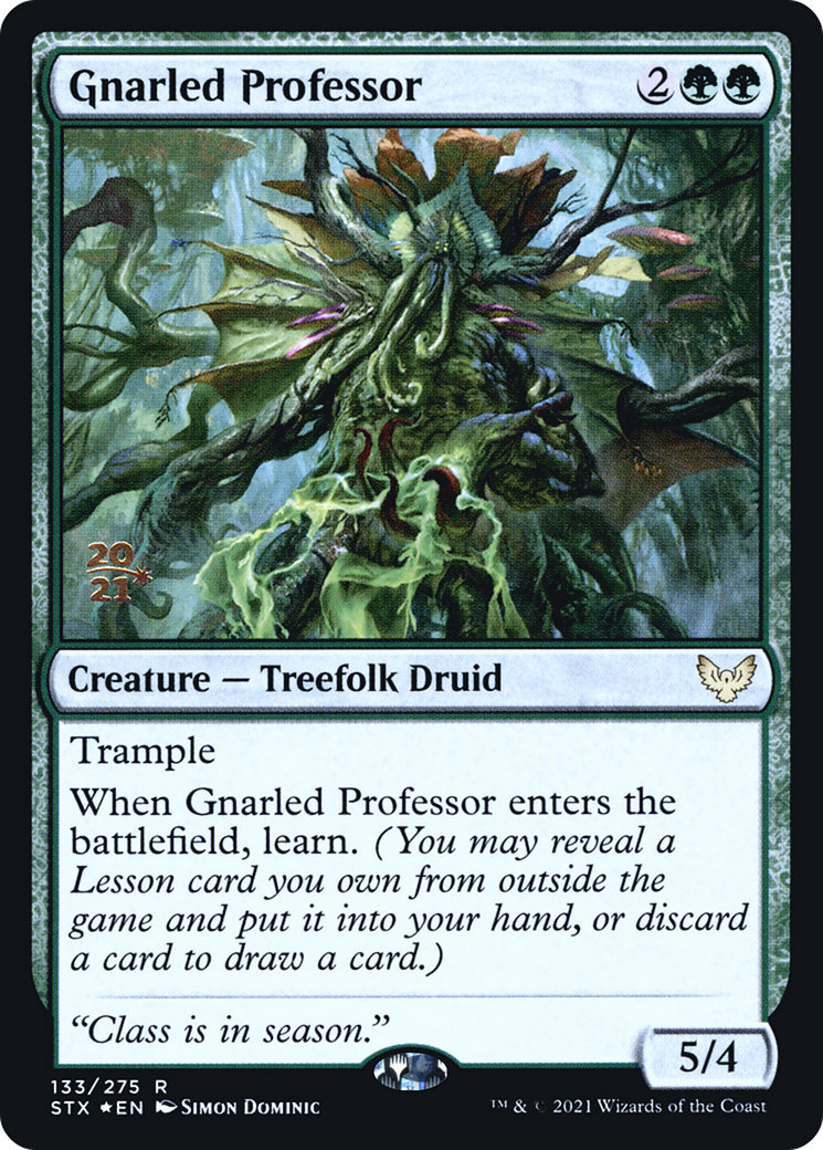 Gnarled Professor [Strixhaven: School of Mages Prerelease Promos]-1