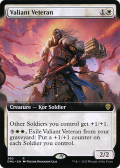 Valiant Veteran (Extended Art) (DMU-390) - Dominaria United: (Extended Art)-1