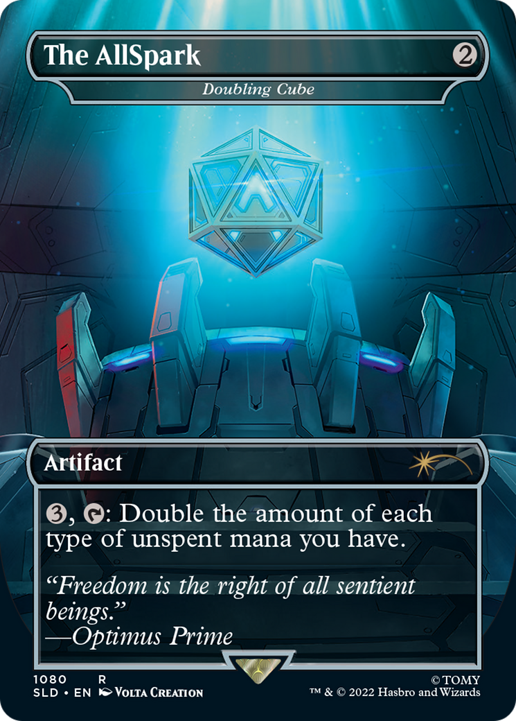 Doubling Cube - The AllSpark (Borderless Megatron) [Secret Lair Drop Series]-1