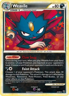 Weavile (25/90) [HeartGold & SoulSilver: Undaunted]-1