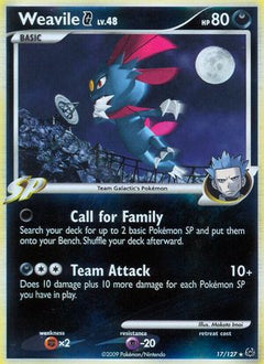 Weavile G (17/127) [Platinum: Base Set]-1