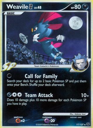 Weavile G (17/127) [Platinum: Base Set]-1