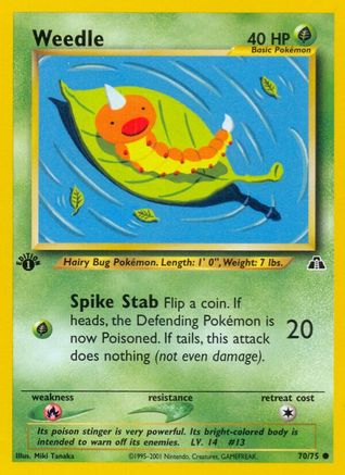 Weedle (70/75) [Neo Discovery 1st Edition]-1