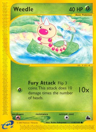 Weedle (114/144) [Skyridge]-1