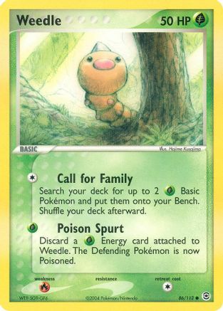 Weedle (86/112) [EX: FireRed & LeafGreen]-1