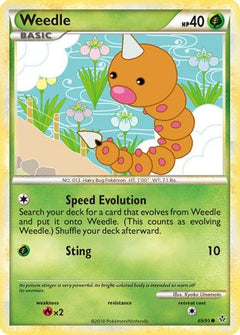 Weedle (69/95) [HeartGold & SoulSilver: Unleashed]-1