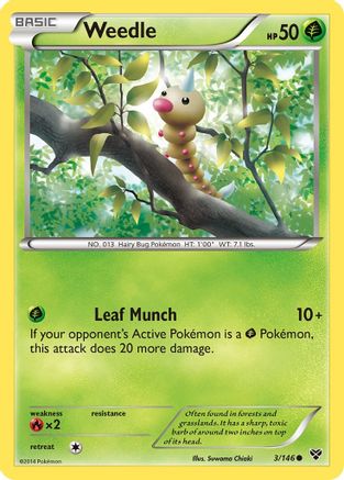 Weedle (3/146) [XY: Base Set]-1