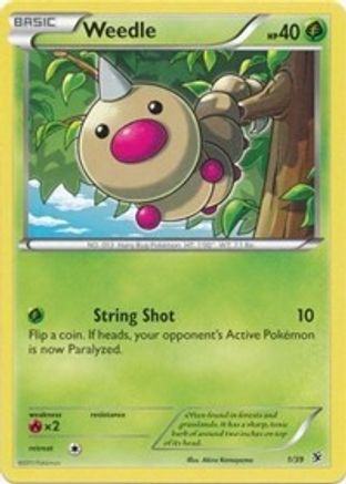 Weedle (1/39) [XY: Kalos Starter Set]-1