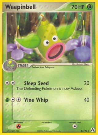 Weepinbell (47/92) [EX: Legend Maker]-1