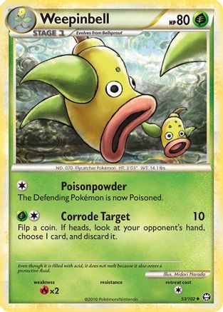 Weepinbell (53/102) [HeartGold & SoulSilver: Triumphant]-1