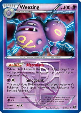 Weezing (58/135) [Black & White: Plasma Storm]-1