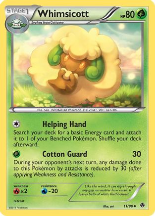 Whimsicott (11/98) [Black & White: Emerging Powers]-1