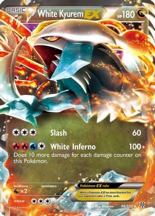White Kyurem EX (96/135) [Black & White: Plasma Storm]-1