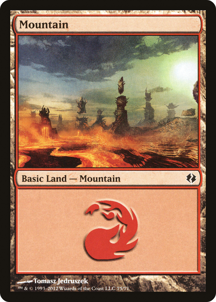 Mountain (75) [Duel Decks: Venser vs. Koth]-1