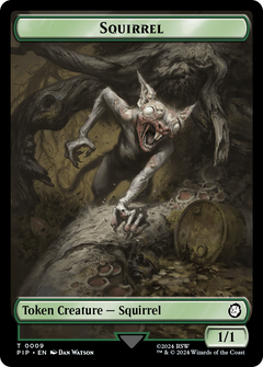 Radiation // Squirrel Double-Sided Token [Fallout Tokens]-1