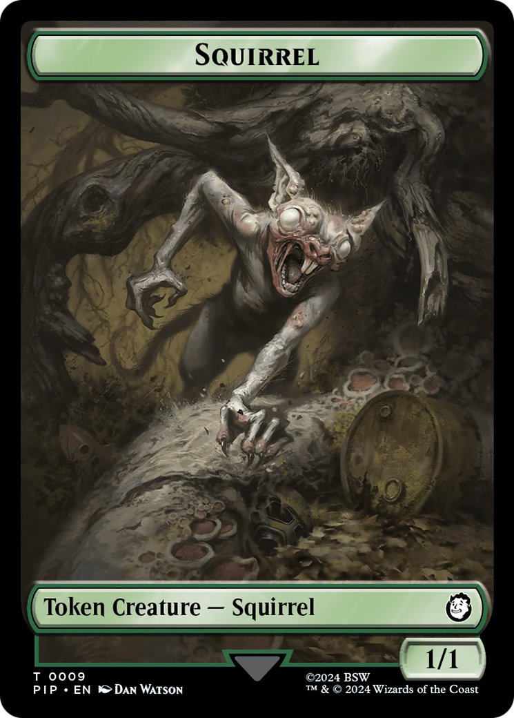Junk // Squirrel Double-Sided Token [Fallout Tokens]-2