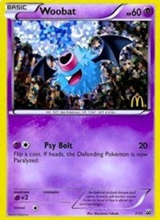 Woobat (7/12) [McDonald's Promos: 2012 Collection]-1