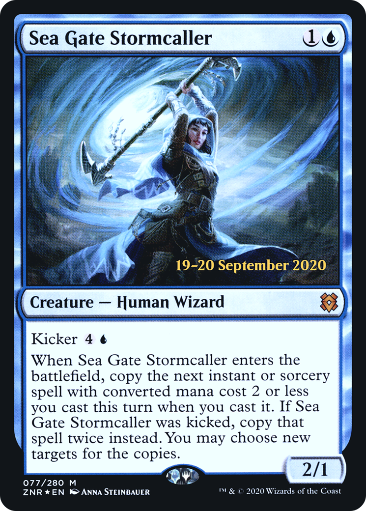 Sea Gate Stormcaller [Zendikar Rising Prerelease Promos]-1