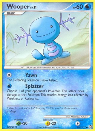 Wooper (118/132) [Diamond & Pearl: Secret Wonders]-1