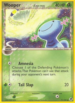 Wooper (71/101) (Delta Species) (Stamped) [EX: Dragon Frontiers]-1