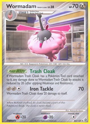 Wormadam Trash Cloak (43/132) [Diamond & Pearl: Secret Wonders]-1