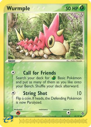 Wurmple (81/97) [EX: Dragon]-1