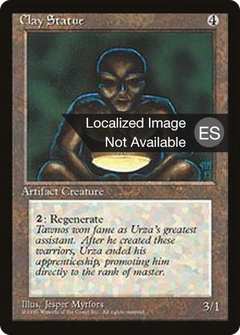 Clay Statue [Fourth Edition Foreign Black Border]-1