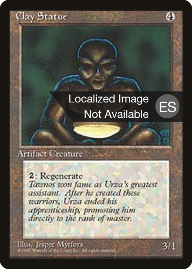 Clay Statue [Fourth Edition Foreign Black Border]-1