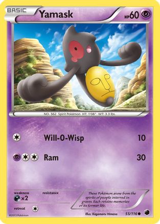Yamask (55/116) [Black & White: Plasma Freeze]-1