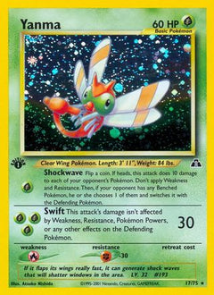 Yanma (17)/75  - Unlimited Holofoil Neo Discovery - Holo Rare-1