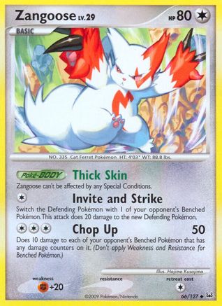 Zangoose (66/127) [Platinum: Base Set]-1
