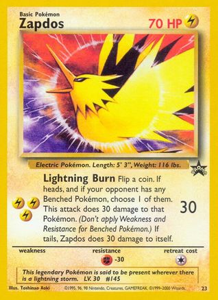 Zapdos (23) [Wizards of the Coast: Black Star Promos]-1