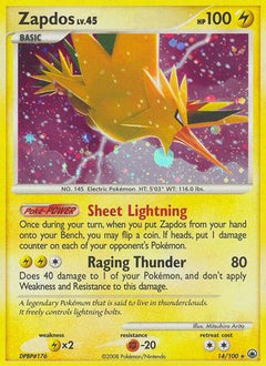 Zapdos (14/100) [Diamond & Pearl: Majestic Dawn]-1