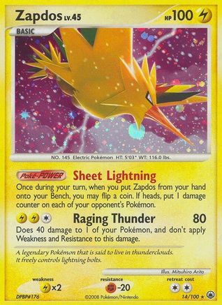 Zapdos (14/100) [Diamond & Pearl: Majestic Dawn]-1