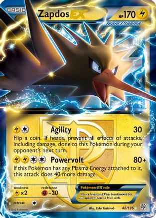 Zapdos EX (48/135) [Black & White: Plasma Storm]-1