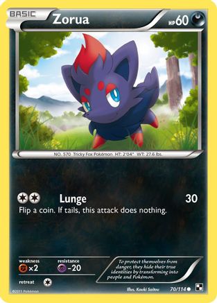 Zorua (70/114) [Black & White: Base Set]-1