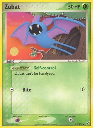 Zubat (83/107) [EX: Deoxys]-1