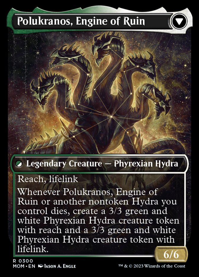 Polukranos Reborn // Polukranos, Engine of Ruin (Showcase Planar Booster Fun) [March of the Machine]-2