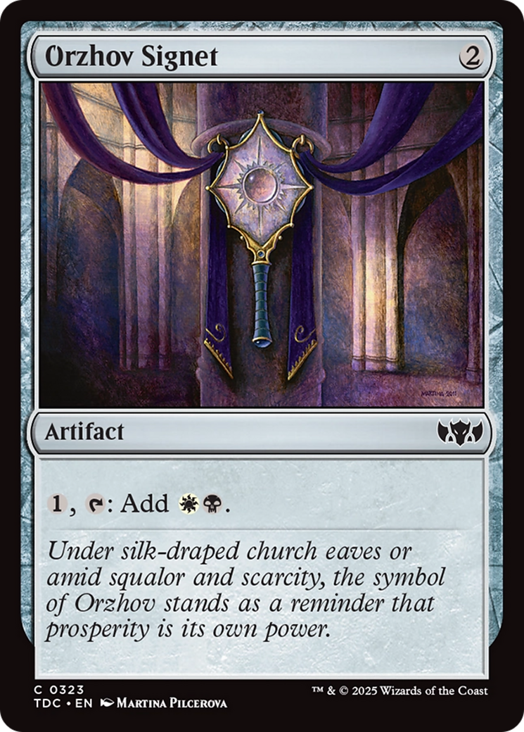 Orzhov Signet [Tarkir: Dragonstorm Commander]-1